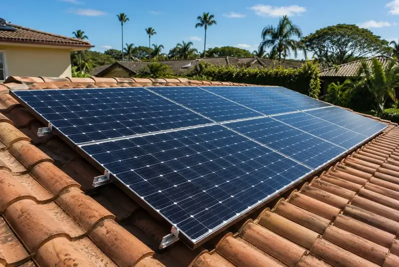 Installation de panneaux solaires à la Roque-sur-Pernes
